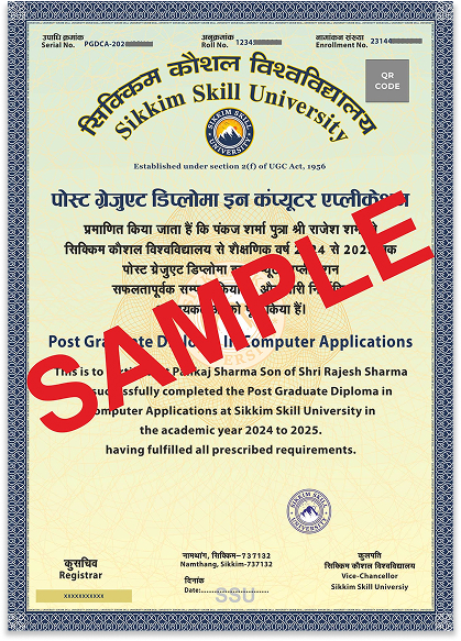 Convocation Certificate Sample